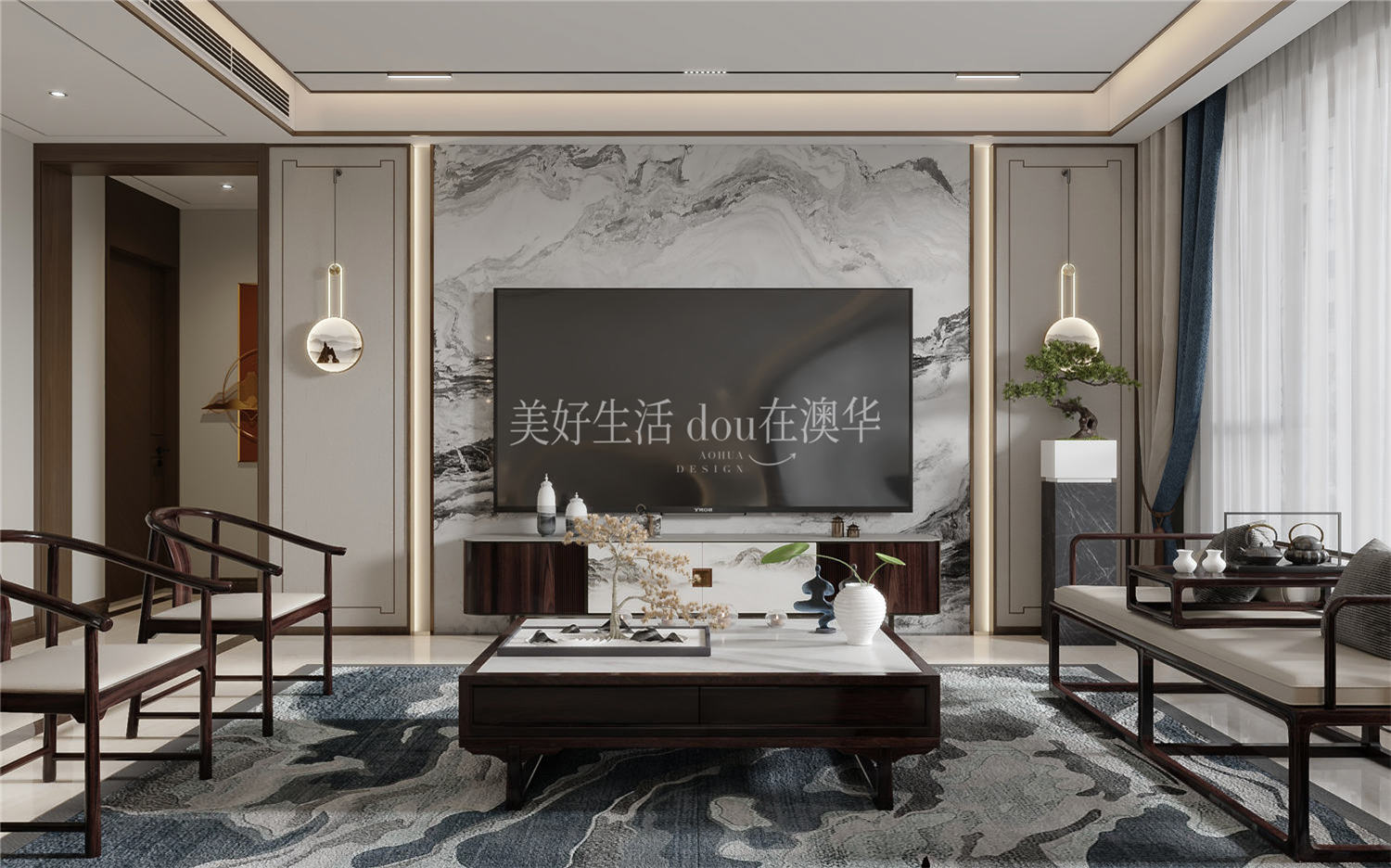 復(fù)地東湖國際130㎡,復(fù)地東湖國際裝修,武漢裝修設(shè)計(jì)